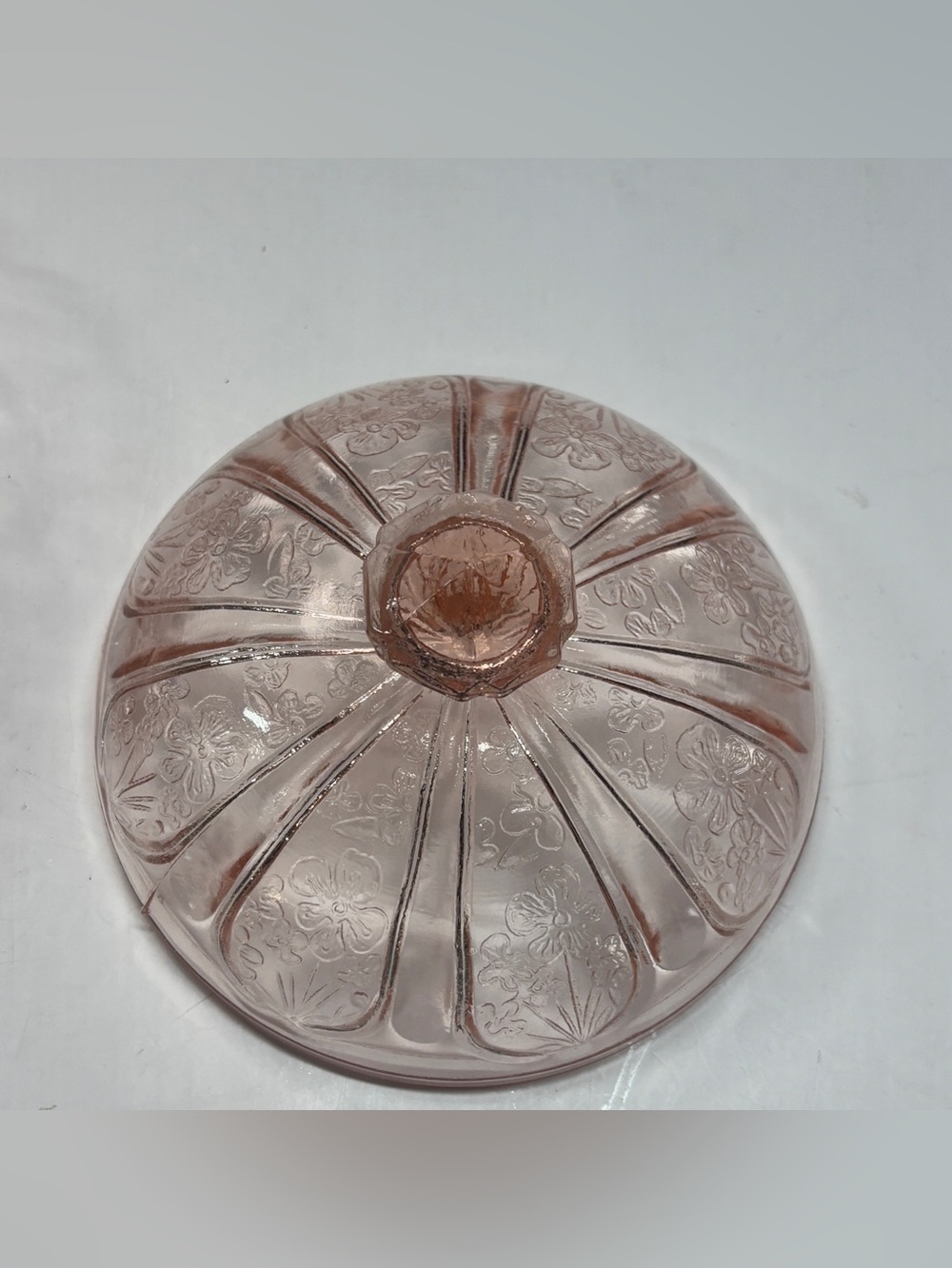 Jeannette Pink Cherry Blossom Butter Dish With Lid - Picture 8 of 9